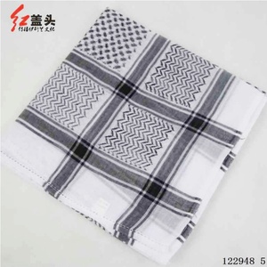 Men's Casual Adult Arab Headscarf Keffiyeh Middle Eastern Desert Shemagh Wrap Muslim Headwear Polyester <b>Scarf</b> - Product Image 5