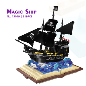 13019 Barco Mágico la Perla Negra 919 Piezas Accesorios Partículas Pequeñas Rompecabezas de Ensamblaje Bloques de Construcción Juguete de Plástico para Niños Regalo - Product Image 1