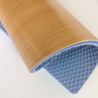 Revêtement de sol en vinyle antidérapant à motif bois, imperméable, en PVC philippin, pour gymnases et écoles, avec design graphique, pour le futsal en salle.