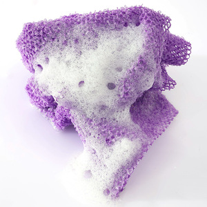 Nylon Net Bath Sponge Exfoliating Washcloth Double-Sided Loofah <b>Brush</b> for Body Shower Scrubbing <b>Smoothing</b> Skin Benefits All - Product Image 4