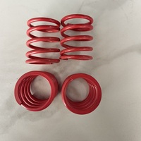 Ressort de compression industriel en acier allié robuste de grand diamètre, personnalisé, couleur électrophoretique