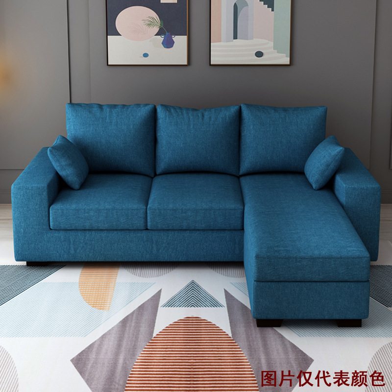 Blu reale [cotone e lino]]