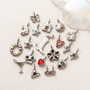 Barra de Plata para Charms |   Colgantes de Acero Inoxidable para la Fabricación de Joyas |   Comida, Viajes, Animales |   Resistente al agua, hipoalergénico y sin deslustre - Product Image 4