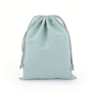 Eco-Friendly Organic Cotton Drawstring Dust <b>Bag</b> Colorful Canvas Retail Packaging Pouch with Double Strings - Product Image 6