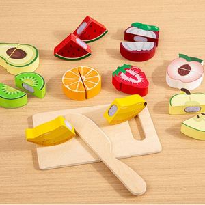 Pretend Kitchen Set for Kids-<b>Wood</b> Cutting Fruit & <b>Vegetables</b> Eco-Friendly Play Food <b>Toy</b> Early Learning for 2-7 Years - Product Image 3