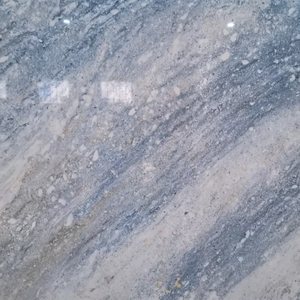 Tấm đá thạch anh in vân đá cẩm thạch Calacatta màu xanh Taj, độ dày 2cm & 3cm dùng làm mặt bàn bếp - Product Image 2