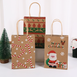 Sac cadeau de Noël au design premium, sac de fête créatif à motif de dessin animé, sac en papier pour festivals et événements, disponible en gros - Product Image 1