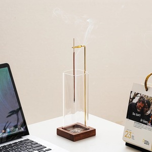 Removable Glass Ash Catcher Holder Mess-Free Aromatherapy <b>Diffuser</b> for Meditation Yoga Spa-for Burner <b>Sticks</b> - Product Image 4