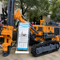 Foreuse de mine DTH Kaishan KG420B à moteur essence, mobile, profondeur de forage 20m, pour le forage de trous de dynamitage en carrière et en exploitation ouverte