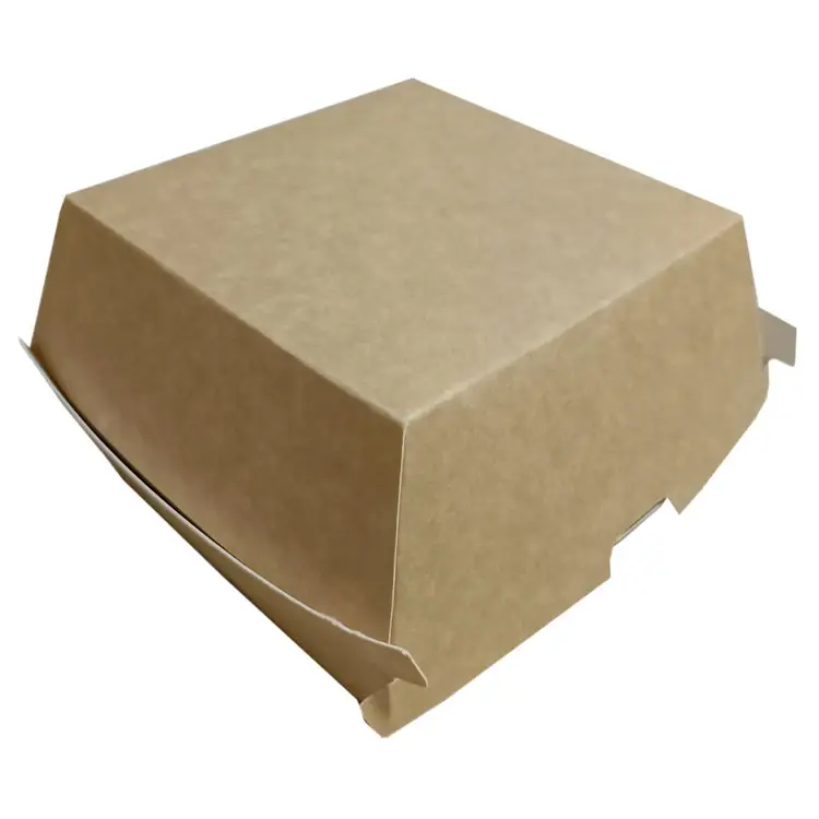 Atacado Custom Printing Fast Food Take Away Burger Box Package Paper Para Party