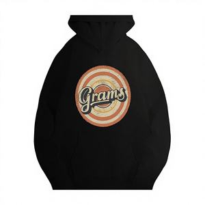 Sweat-shirts à capuche décontractés pour femmes, design circulaire rétro, tricotés et imprimés - Product Image 1