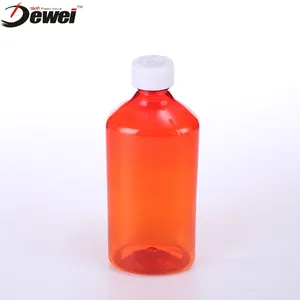 Bouteille ovale en plastique, bouteille de médicaments pour animaux de compagnie, bouteille de pilules de médicaments liquides