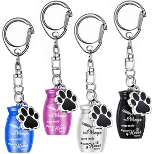 Modern Basit Paslanmaz Çelik Hava Geçirmez Kare Evcil Hayvan Urn Kolye Anahtarlık, Köpekler ve Kediler İçin Özelleştirilmiş Logolu Ambalaj ile Kökürlük İçin - Product Image 1