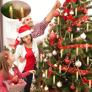 Bougies <span class=keywords><strong>LED</strong></span> d'extérieur pour sapin de Noël Installation facile pour fête d'anniversaire Fête de Noël Arbre de Noël en cire - Product Image 3