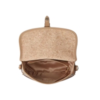 Sac Demi-Lune en Liège de Mode pour Femmes Sac Épaule Dumpling Imprimé Logo Personnalisé