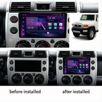 Radio Stereo Mobil Android 9 Inch dengan GPS Terintegrasi untuk TOYOTA FJ Cruiser 2006-2020, CarPlay, Android Auto, DSP, BT, WIFI, Pemutar Multimedia