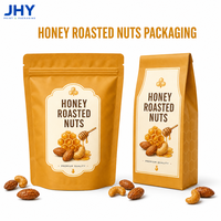 Sachet Doypack Premium pour Miel et Noix Grillées Sucrées, avec Logo Personnalisé, Qualité Alimentaire, Haute Résistance pour Emballage Alimentaire Refermable