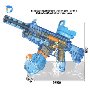 916 elettrica a fuoco continuo pistola ad acqua automatica per bambini PP materiale manuale elettronica calda estate giocattolo per i ragazzi - Product Image 1