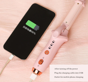 2-in-1 Mini Portable USB <b>Wireless</b> Hair Curler & Straightener Electric Multifunction Fashion Hair Styling Tool - Product Image 2