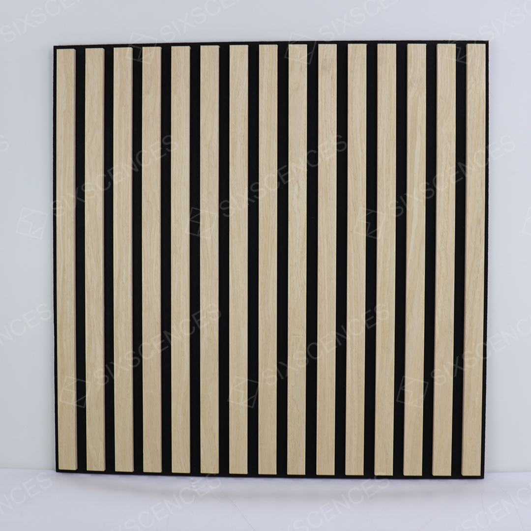 Wooden veneer soundproof board Acoustic Wall ceiling tiles wood panels studio interior design
