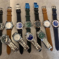 BRE Style Luxus Edelstahl Analog Taucher Flieger Chronograph Charm Uhr Automatisches Mechanisches Uhrwerk 20mm Gangreserve