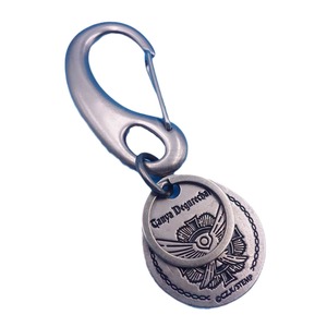 <b>Custom</b> Retro Brushed Brass <b>Keychain</b> With Embossed Logo Business Gift Durable Design - Product Image 5