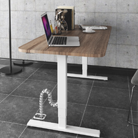 Bureau à double moteur à vente chaude, mobilier de bureau, table de bureau intelligente, bureau électrique debout pour la maison