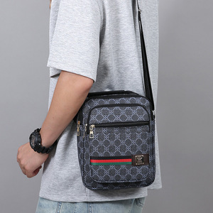 À la mode ND <span class=keywords><strong>marque</strong></span> hommes sac à bandoulière PU Vertical décontracté Simple sac à main multicouche affaires tout match étanche toutes les saisons - Product Image 3