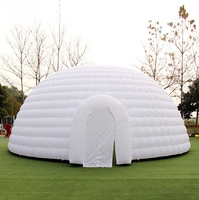 Tente dôme gonflable de luxe blanche personnalisée BOYAN pour le glamping - Tente de divertissement extérieure durable pour quatre saisons