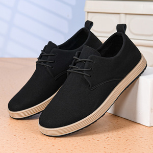 2626 Spring/Summer New Style Lace-up Casual Shoes, English Retro Leather Shoes, Men's Low-<b>top</b> Sneakers - Product Image 4