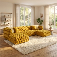 Canapé d'angle inclinable en L de luxe moderne de haute qualité, en tissu velours, avec fonction de relaxation électrique, capitonné, pour centres commerciaux, hôtels et usage domestique