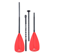 OKHEALING Factory – Lot de 4 pagaies réglables en longueur pour SUP et kayak, légères en fibre de verre, 2-en-1 OEM, à double lame