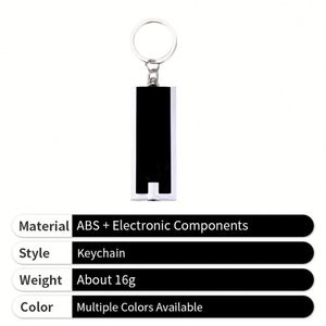 Custom Logo <b>LED</b> Keychain Print <b>Name</b> Promotional Gifts Plastic Flashlight Key Chain for Business - Product Image 4