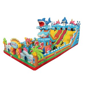 Château gonflable commercial en PVC sur le thème des animaux avec toboggan multiple et installation facile pour <span class=keywords><strong>parc</strong></span> d'attractions - Product Image 5