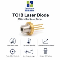 Diode laser rouge ARI MA ADL-65052TL-3 650nm 5mW TO-18 pour module de capteur de détection photoélectrique industrielle