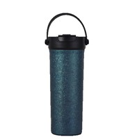 Mug à eau de voyage en acier inoxydable de qualité alimentaire sans BPA de 17 oz avec boucle de transport portable