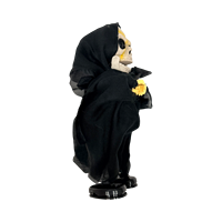 Squelette Danseur Animé Sonore et Lumineux, Décoration d'Halloween pour Table, Accessoire de Maison Hantée, Vente en Gros