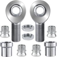 Kit de rotule de suspension Heim Joint robuste en Chromoly 1 1/4-12 1.25'' avec filetage droit/gauche, adaptateurs de tube d'espacement et contre-écrous