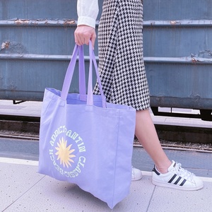 Hot WholeSale Eco-friendly High Quality Custom Large Capacity <b>Canvas</b> Cotton TOTE Shopping Bags With Logo - Product Image 5