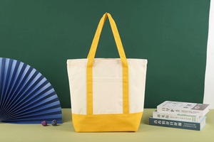 <span class=keywords><strong>Sac</strong></span> fourre-tout bateau en toile blanche pour femmes, imperméable en coton avec fermeture éclair et logo personnalisable - Product Image 6