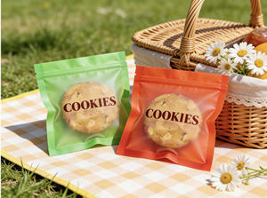 Sacs d'emballage personnalisés pour beignets, biscuits et gâteaux individuels, imprimés, de qualité alimentaire, thermosoudés sur trois côtés - Product Image 2