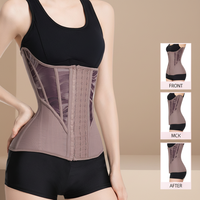 LANGQIN Corset de taille pour femme, gaine amincissante à baleines en acier, contrôle du ventre en maille, gaine de luxe, meilleur serre-taille pour femme