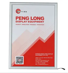 Carteles de exhibición de caja de luz LED ultrafinos rectangulares, cartel personalizado para publicidad, letrero LED