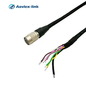 I/O Power Cable HRS 6pin Plug Female Analog Industrial Camera Cables Machine Vision Cable