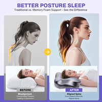 Oreiller ergonomique moderne en forme de papillon avec mousse à mémoire de forme à rebond lent pour le sommeil
