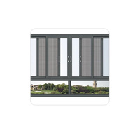 Ventana Corredera de Aluminio de Seis Vías con Rotura de Puente Térmico, Insonorizada y Resistente al Viento, Ventana de Piso para Balcón de Casa