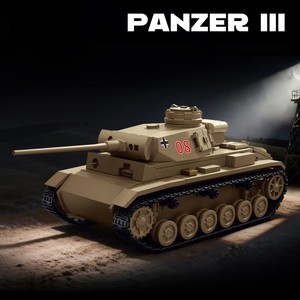 Miniatures de chars allemands <span class=keywords><strong>Panzer</strong></span> <span class=keywords><strong>Iii</strong></span> de la Seconde Guerre mondiale, véhicules militaires, kit de modèles, construction historique, blocs de construction éducatifs - Product Image 5