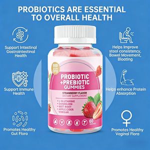 Suplemento Diario OEM, Gomitas Probióticas y Prebióticas con <span class=keywords><strong>L</strong></span>-Glutamina, Diente de León y Remolacha, para la Flora Intestinal y la Salud Digestiva - Product Image 3