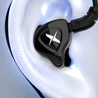 TRN MTX Earphone Berkabel High-Fidelity 10mm Beryllium Diaphragm Driver Sirkuit Magnetik Ganda Kabel Dapat Diganti Headphone In-Ear