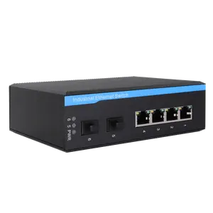 Inmax Fabrikant 6 Poorten Full Gigabit Poe Industriële Ethernet Switch Voor Digitale Onderstation Netwerkswitch